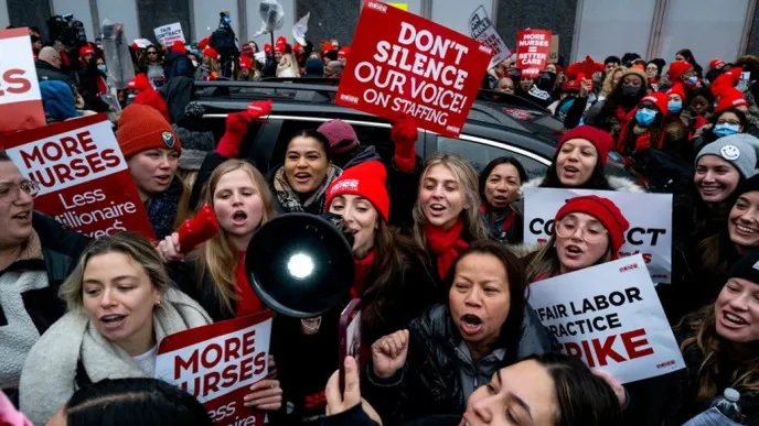 Finaliza la huelga de enfermeras en Nueva York tras un acuerdo con hospitales